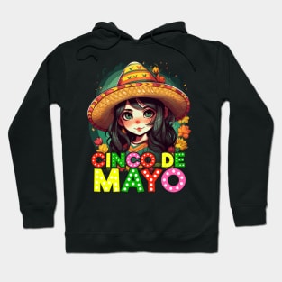 Cinco de Mayo Mexican Anime Girls Hoodie